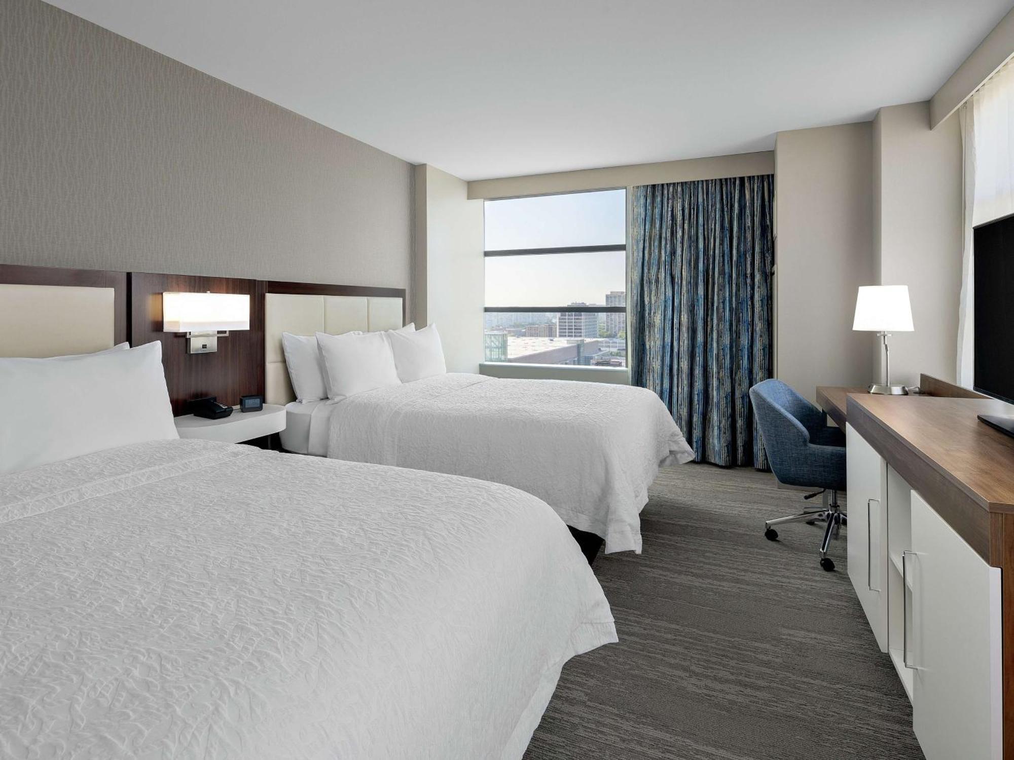 Queen Room Two Queen Beds Roll Shower Mobility Accessible or Non-Smoking