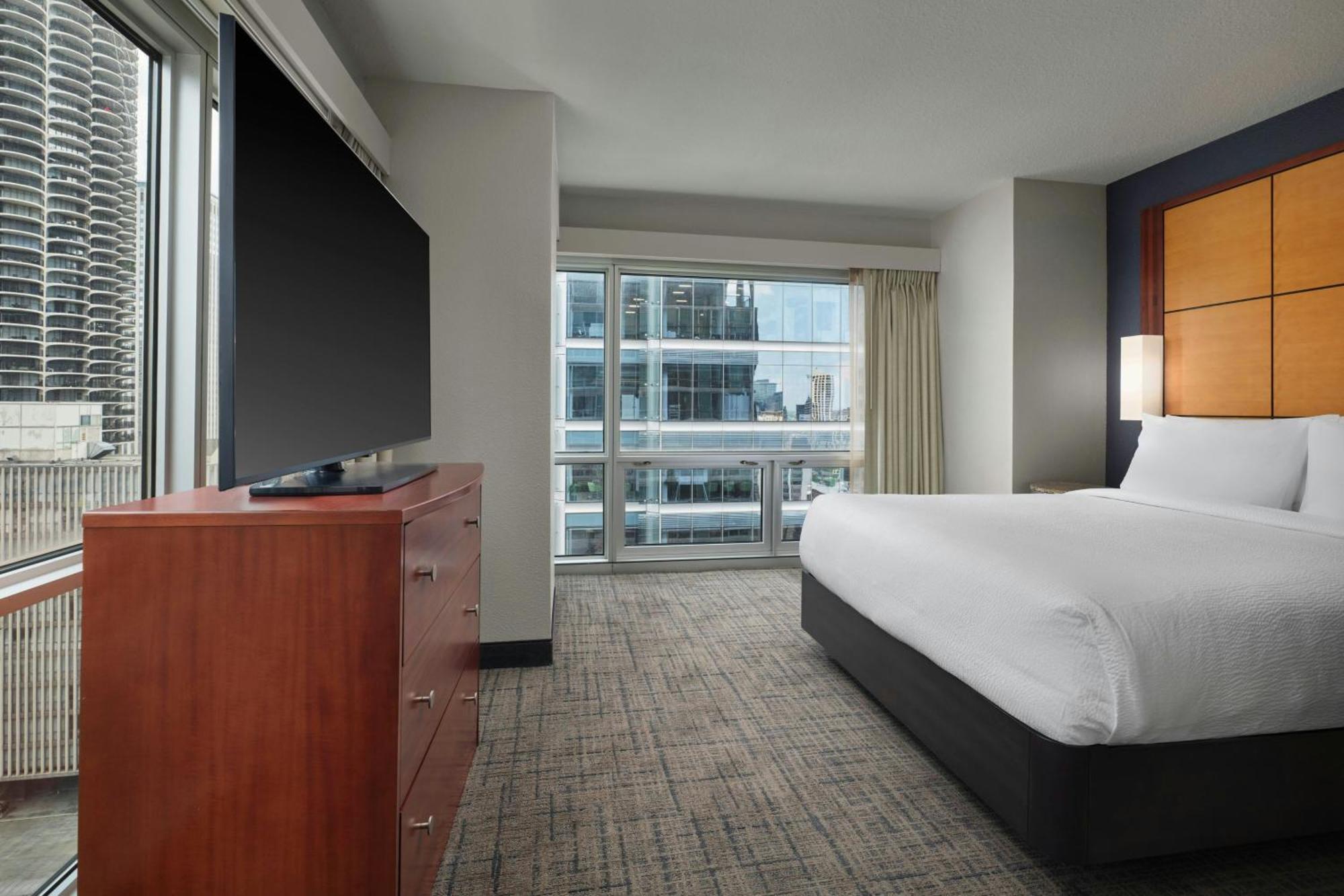 One-Bedroom King Suite Sofa Bed City View