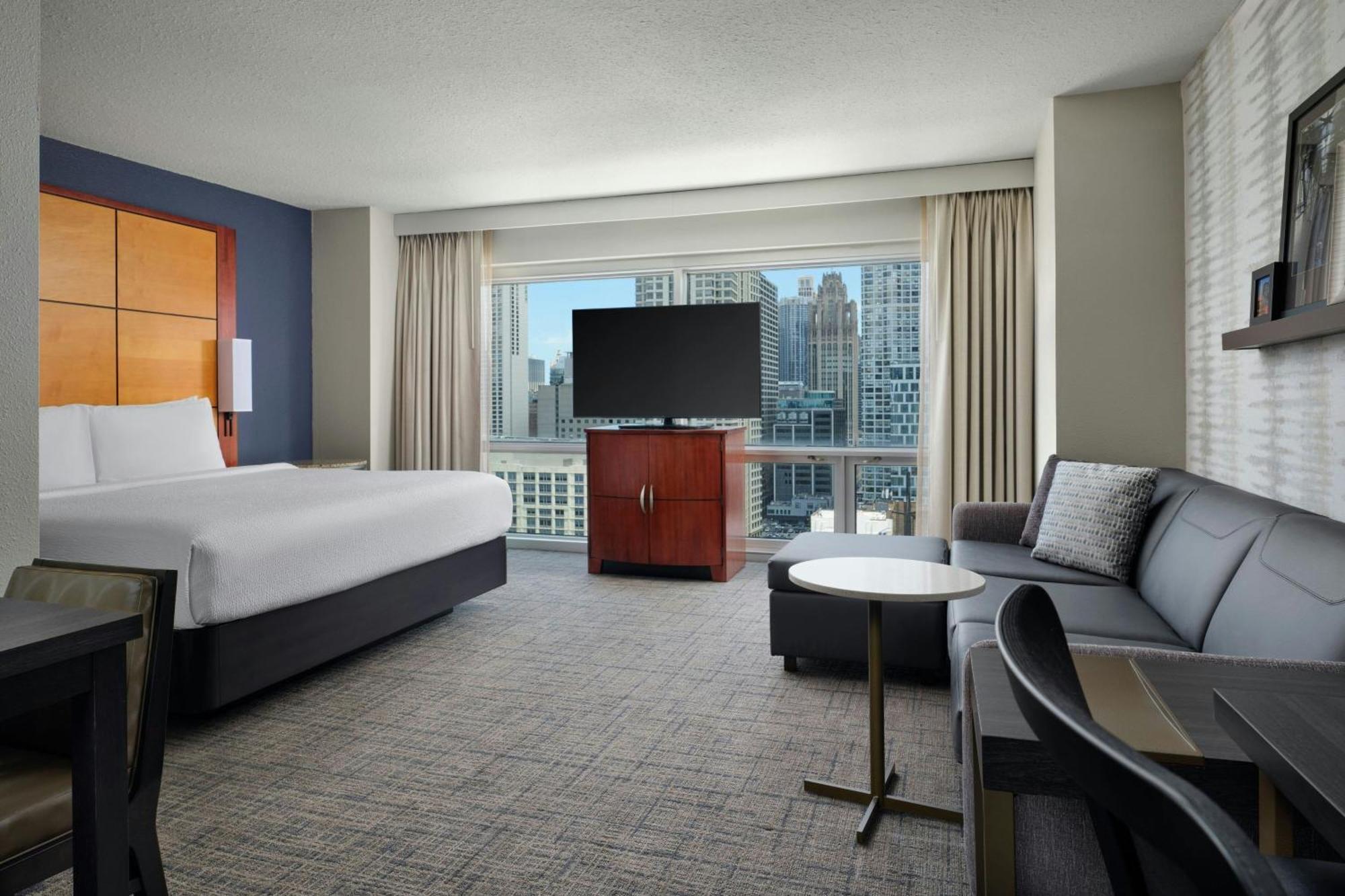 One-Bedroom King Suite Sofa Bed City View