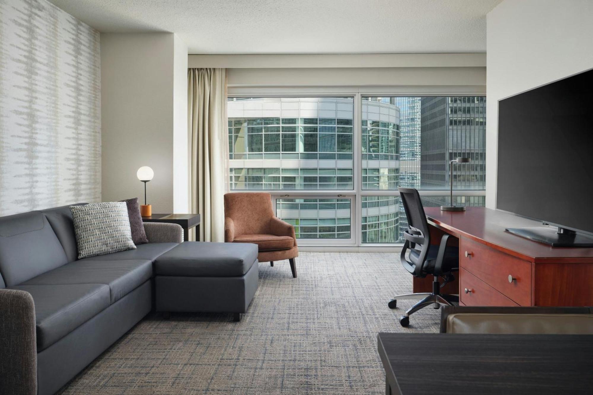 One-Bedroom King Suite Sofa Bed City View
