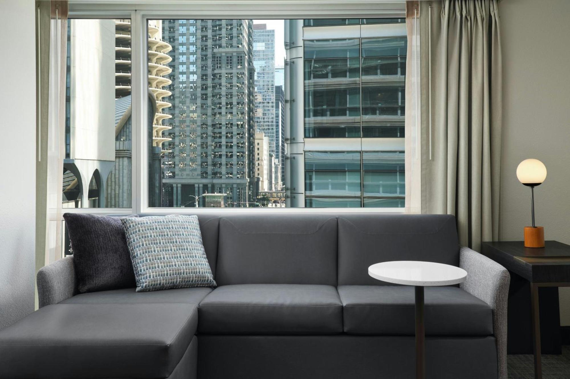 One-Bedroom King Suite Sofa Bed City View