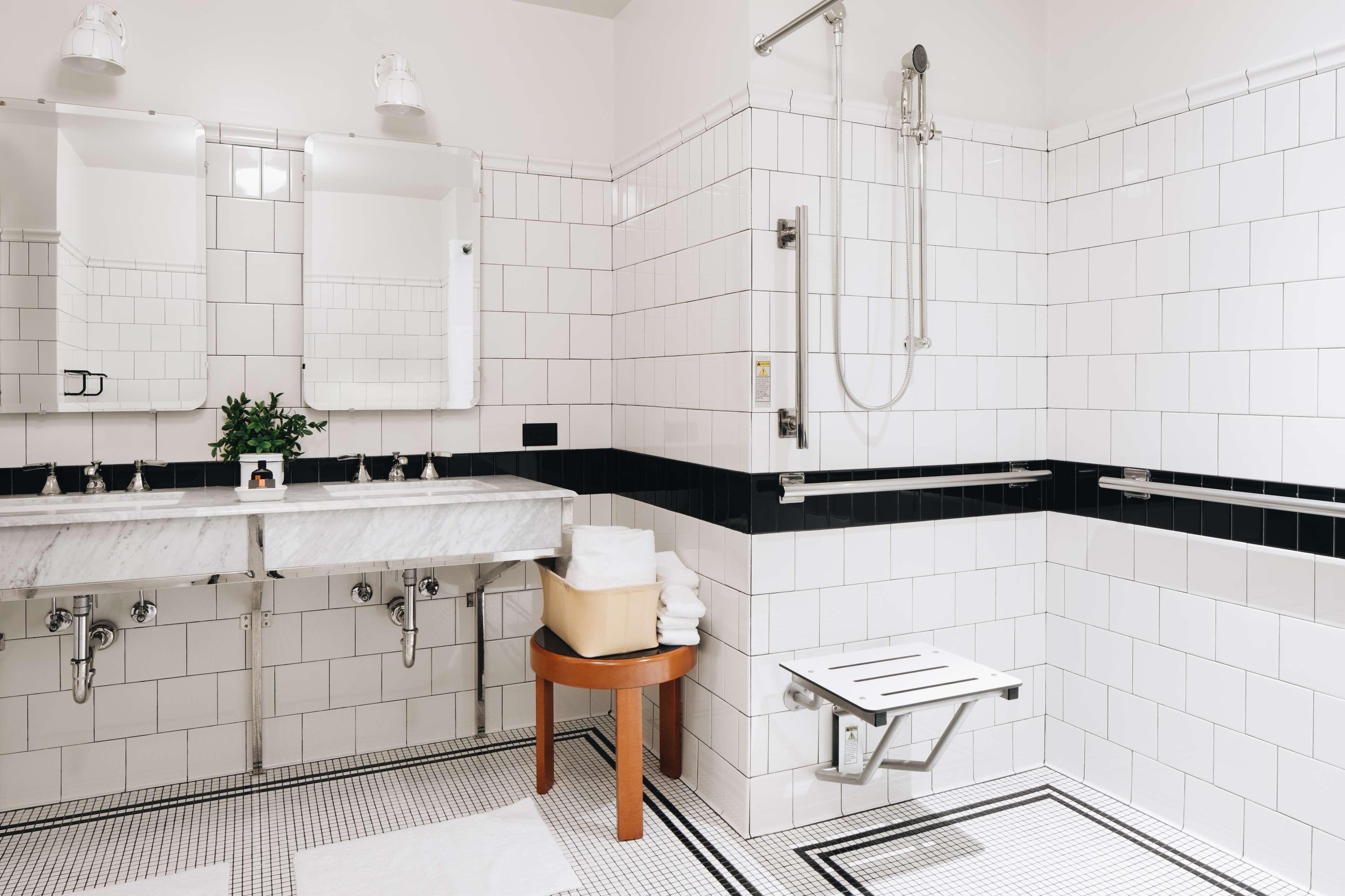 Double Room Two Double Beds Accessible Shower Disability Access